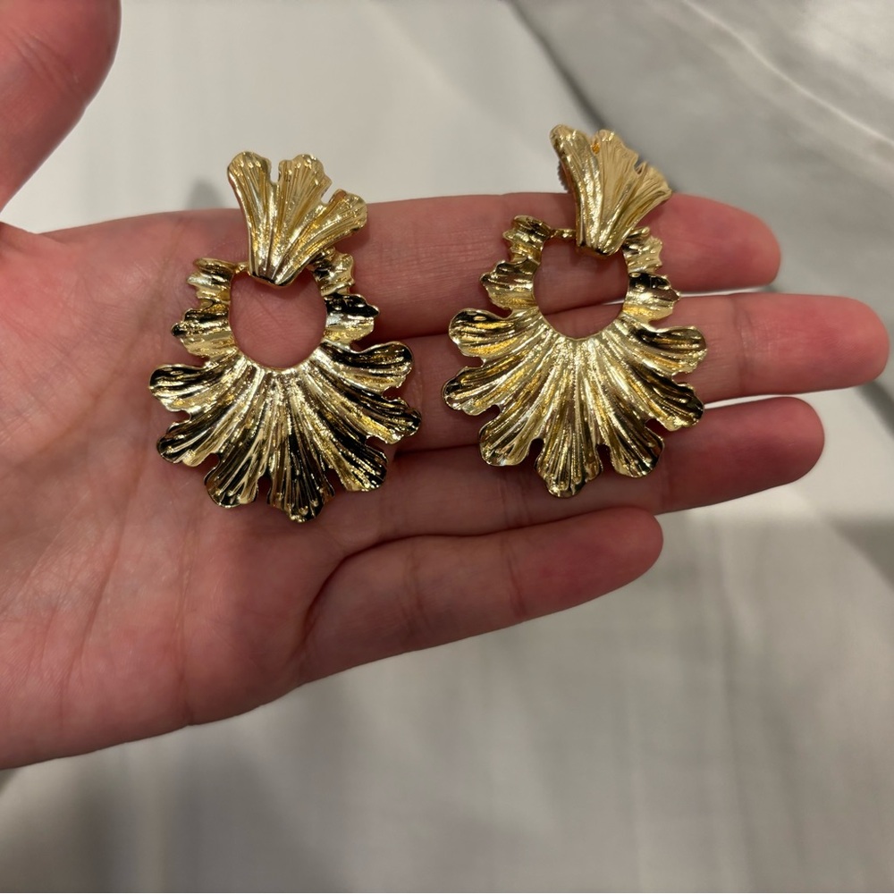 Gold Statement Earrings